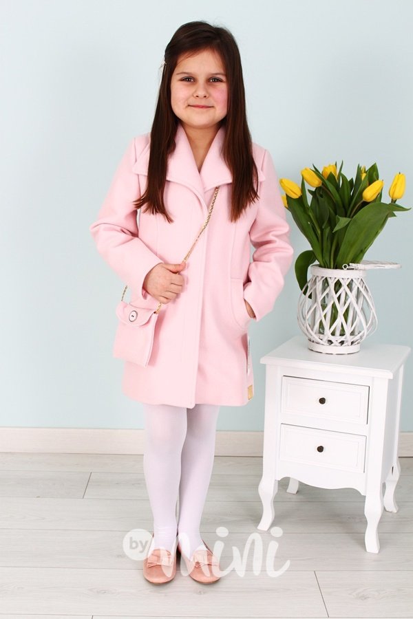 Podzimní světle růžový kabátek pro děti i slečny By Mini