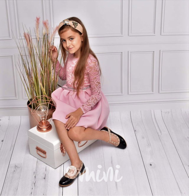 Luxury Marshmallow dress - růžové dívčí šaty