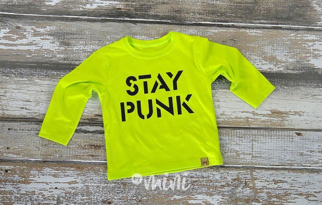 STAY PUNK lemon triko