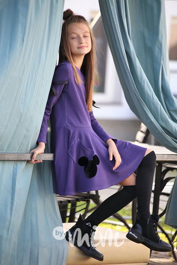 Mickey fiolet šaty