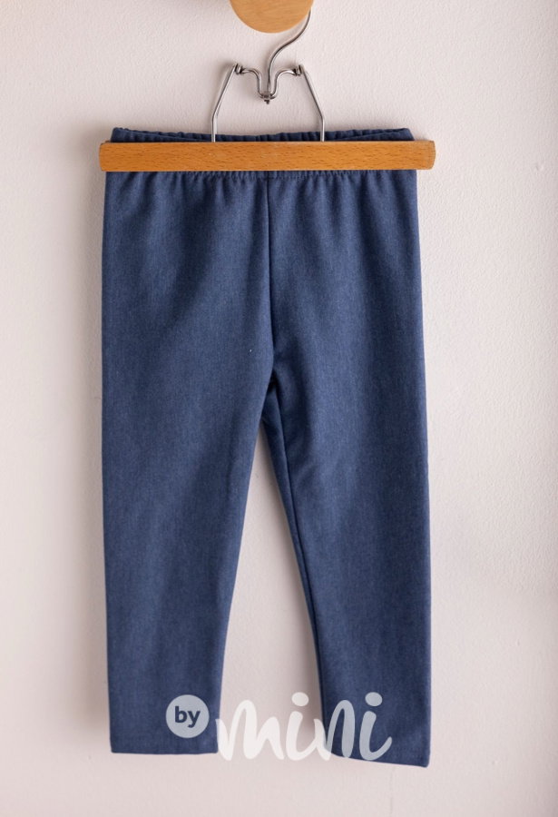 Zateplené legíny Lily - jeans modré