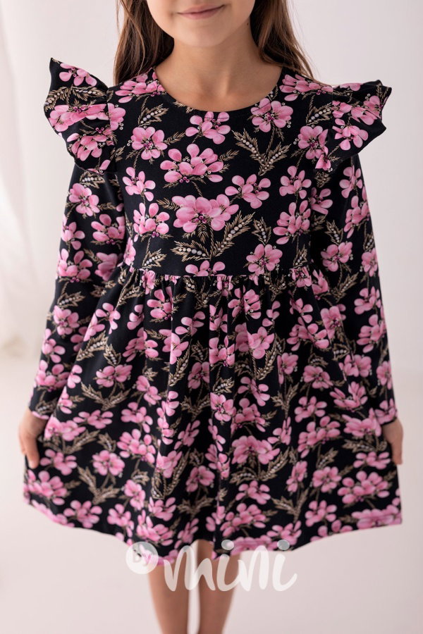 Lily dívčí šaty - Sequins blossom