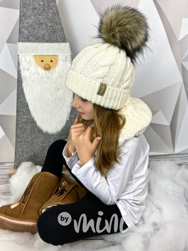 SUPER TERMO kulich + maxi nákrčník Off White