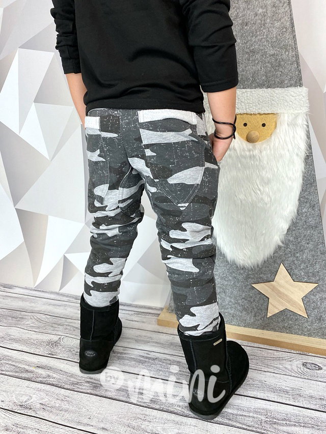 Zateplené grey army tepláčky BASIC