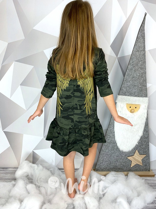 Army GOLD wings dětské šaty