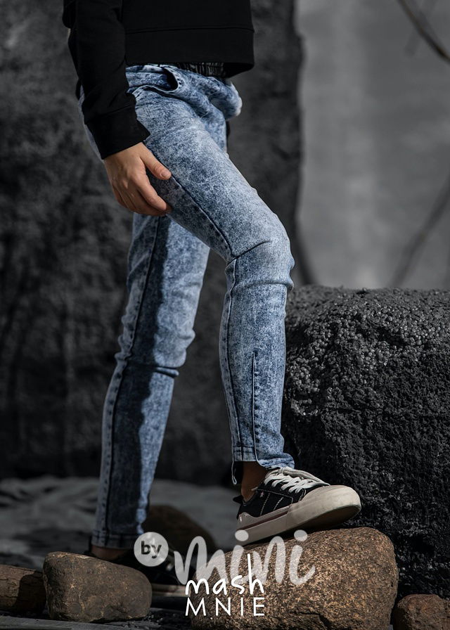 Jeans blue *by MashMnie* dívčí džíny
