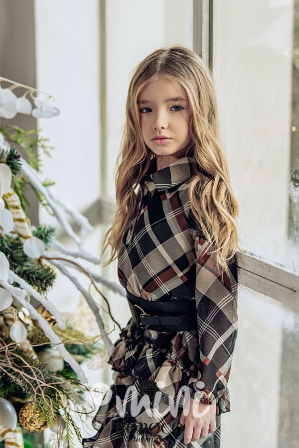 Boho karo šaty  #MiniMe