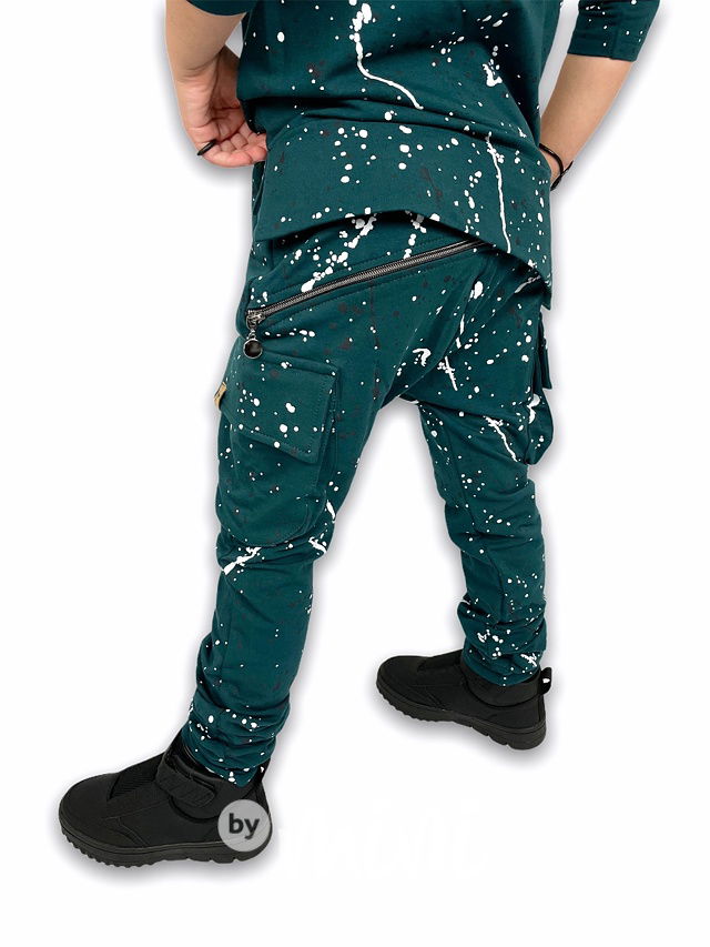 Dirty chlapecké baggy kapsáče zip - smaragd