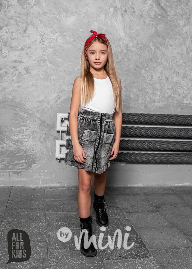 Sukně pro děti a slečny jeans denim black all for kids