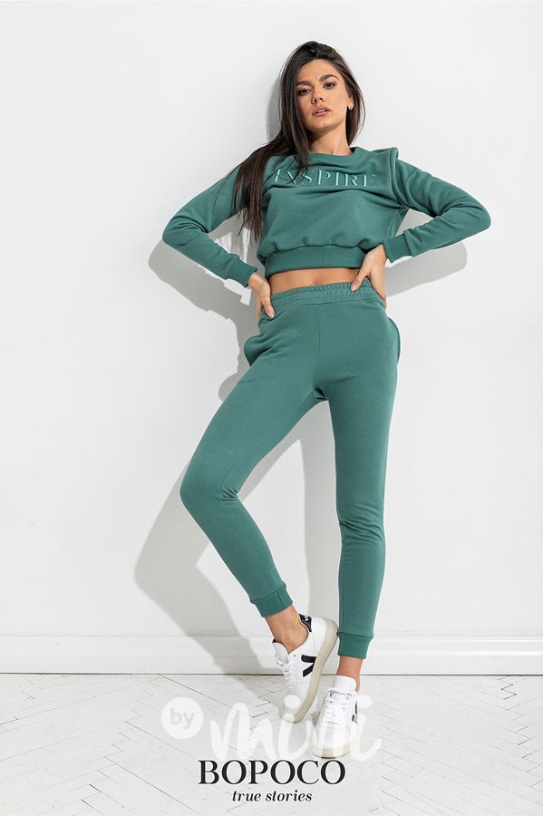 Dámská tepláková souprava smaragdová