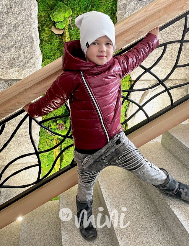 Bordo chlapecká bunda jarní přechodová