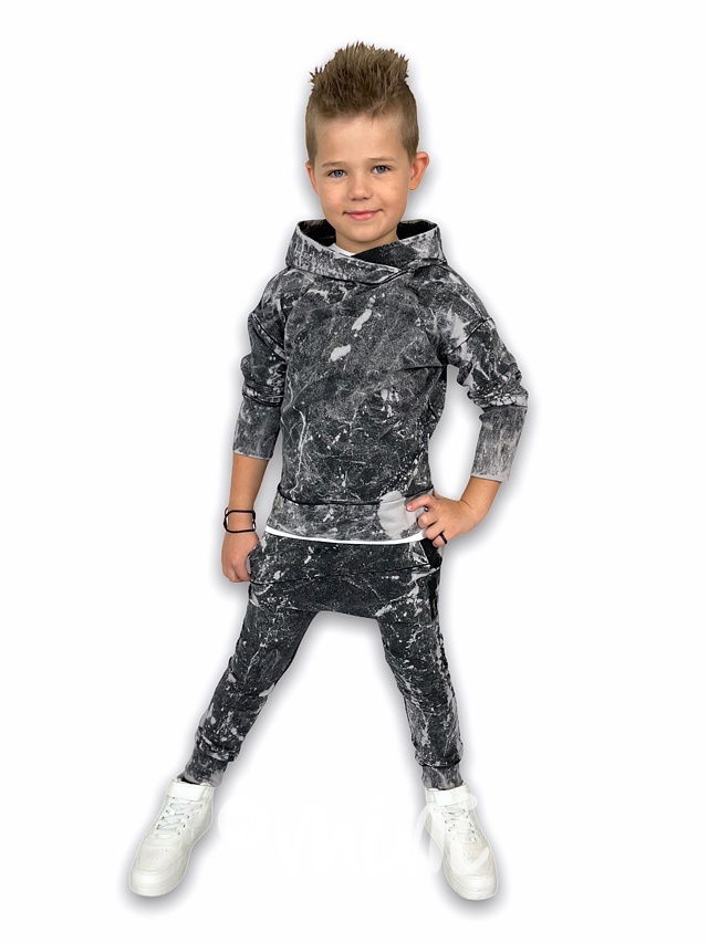 Splash acid wash baggy tepláky black  *Despacito*