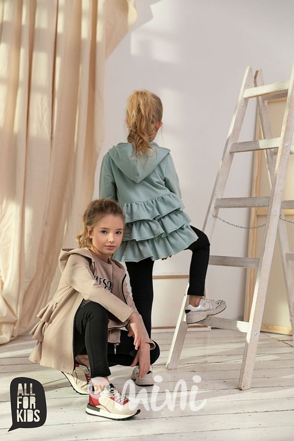Dívčí mikina s volánky mint *AFK*