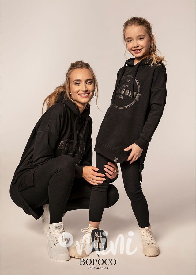 Žebrované  legíny stejné máma a dcera