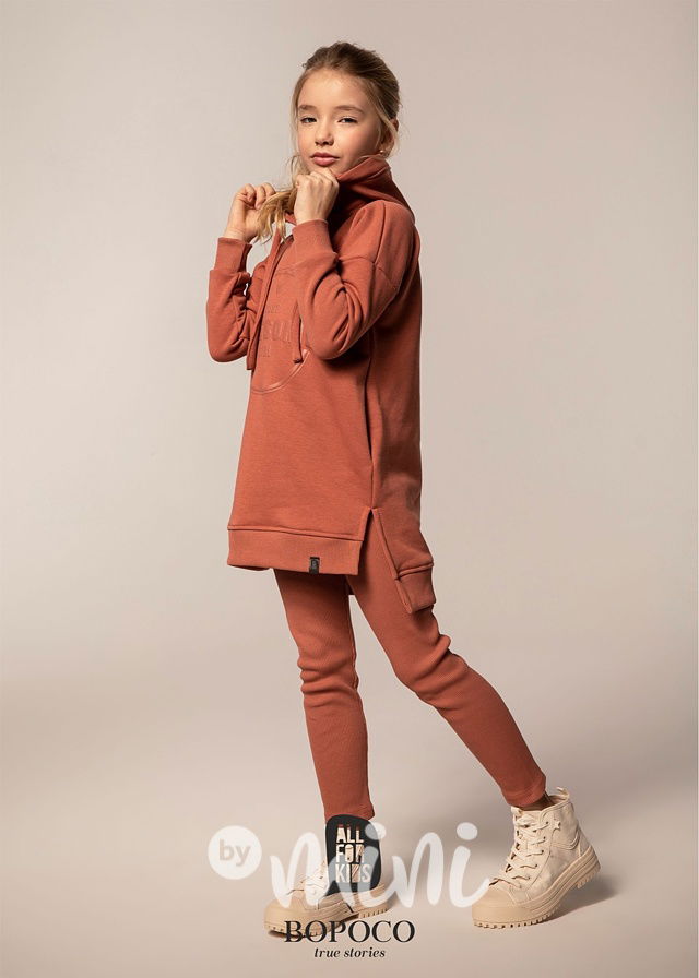 Dětské žebrované legíny v pase na gumu