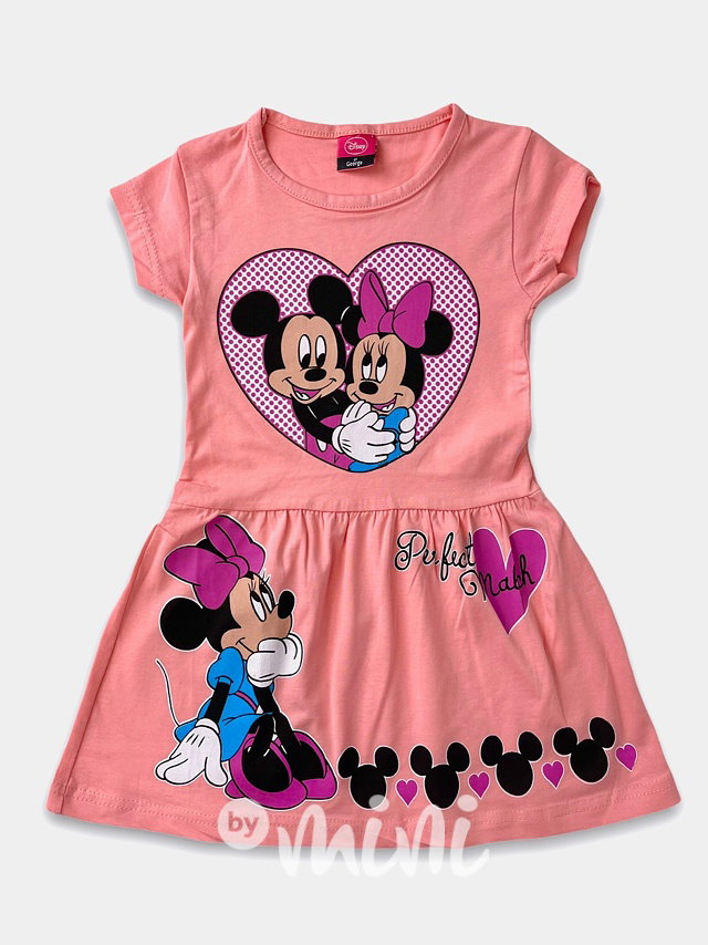 Minnie & Mickey lososové šaty