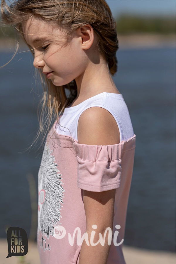 Mikinová tunika CUTIE pink *AFK*