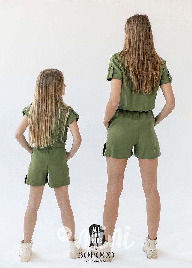 Khaki summer overal