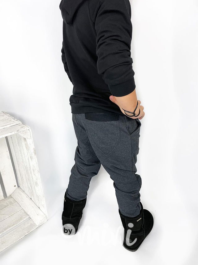 Dark grey chlapecké tepláky - BASIC