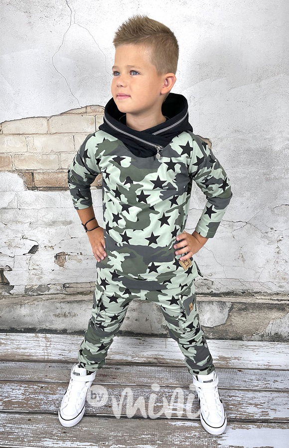 ARMY stars baggy kapsáče zip