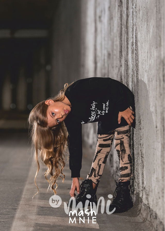 Mikinová tunika černá *MashMnie*