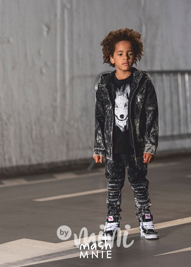 BRUSH acid wash jeansy black *MashMnie*
