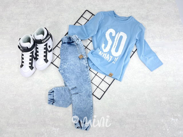 SO WHAT longsleeve triko sky blue