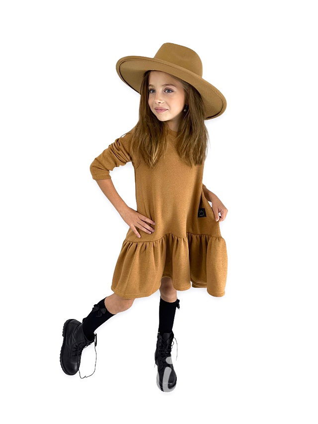 Svetříkové oversize šaty honey