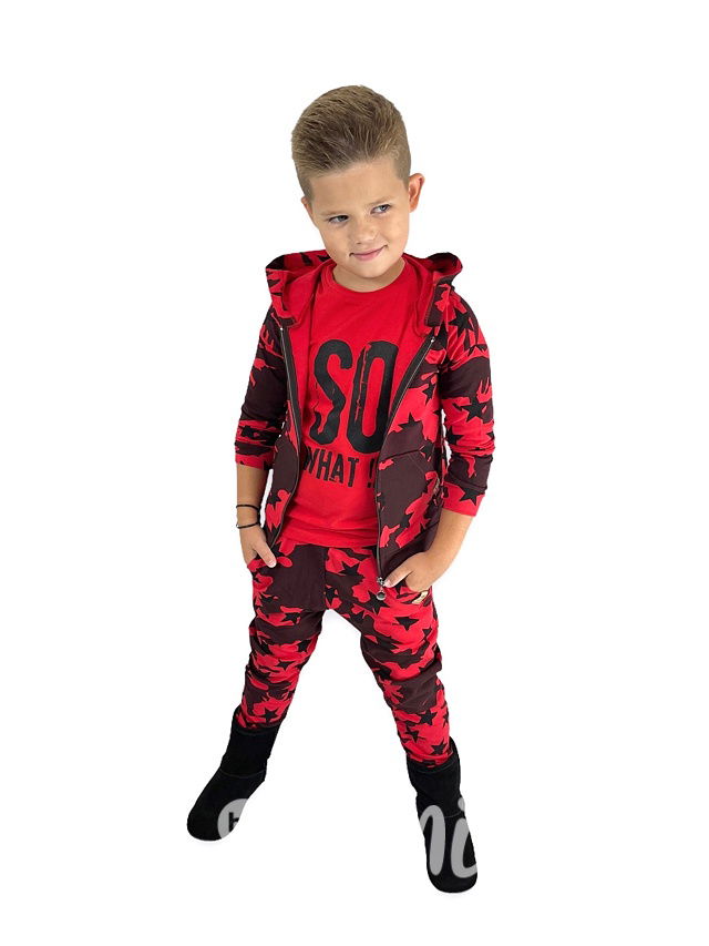 SO WHAT longsleeve triko red