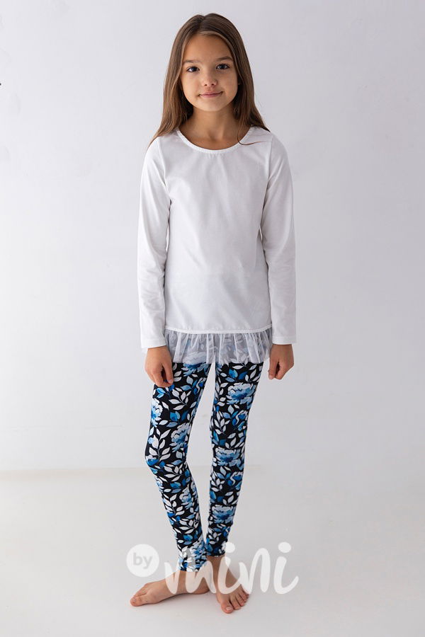 Noir blue soft cotton legíny *Lily Grey*