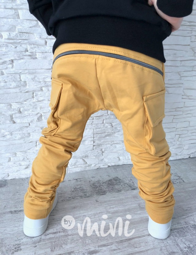 Baggy kapsáče zip - mustard