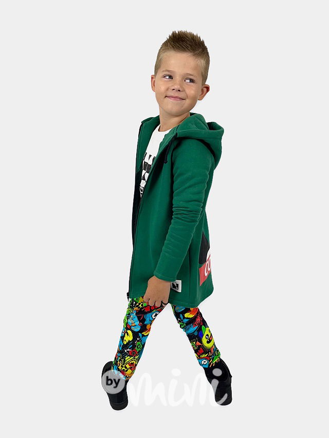 Smaragd COOL dlouhá flísová mikina
