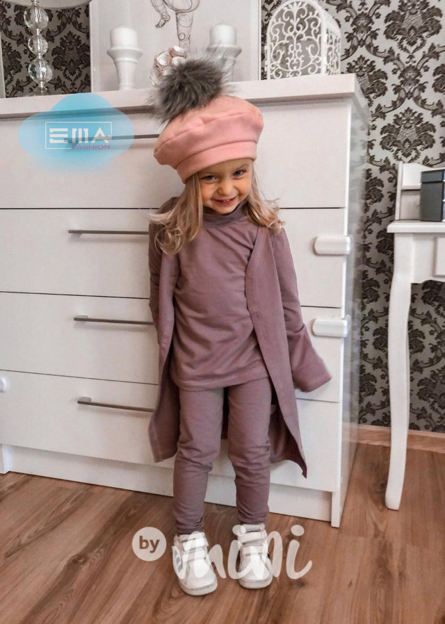 HIT 3-dílný bavlněný komplet pastel lila