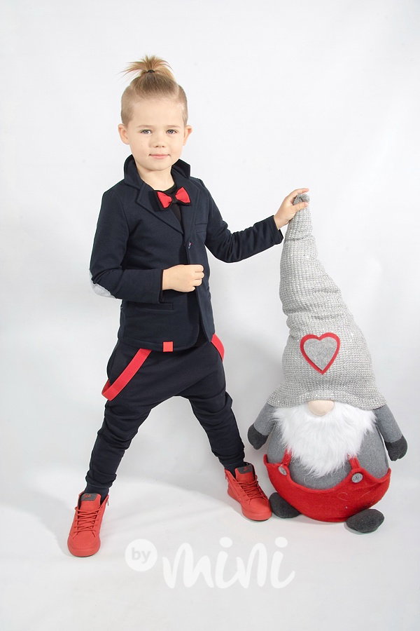 Černé elegant baggy s laclíky