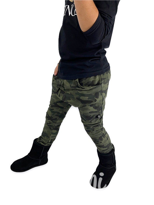 TERMO baggy tepláky BASIC - army