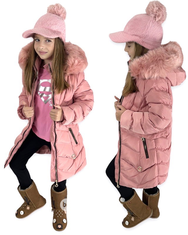 Zimní kabát PUDDER PINK