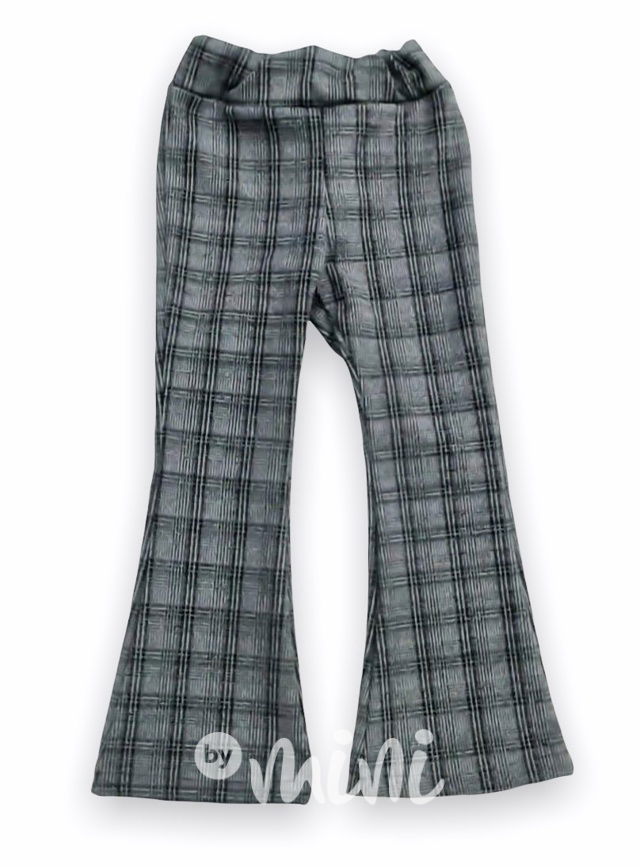 Teplé široké kalhoty karo small