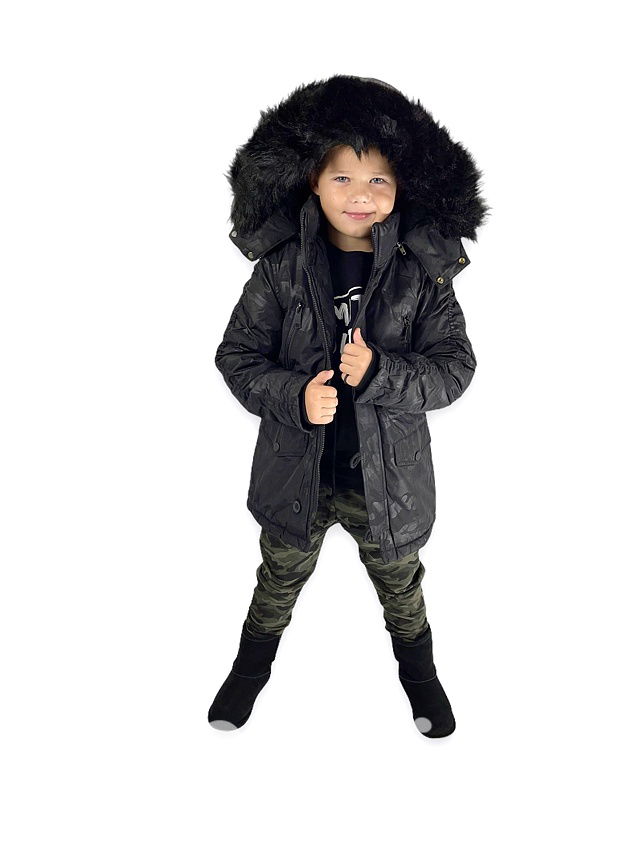 Zimní kabát dark army