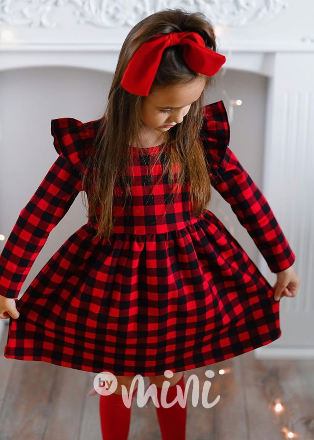 Karo sváteční šaty s řasením