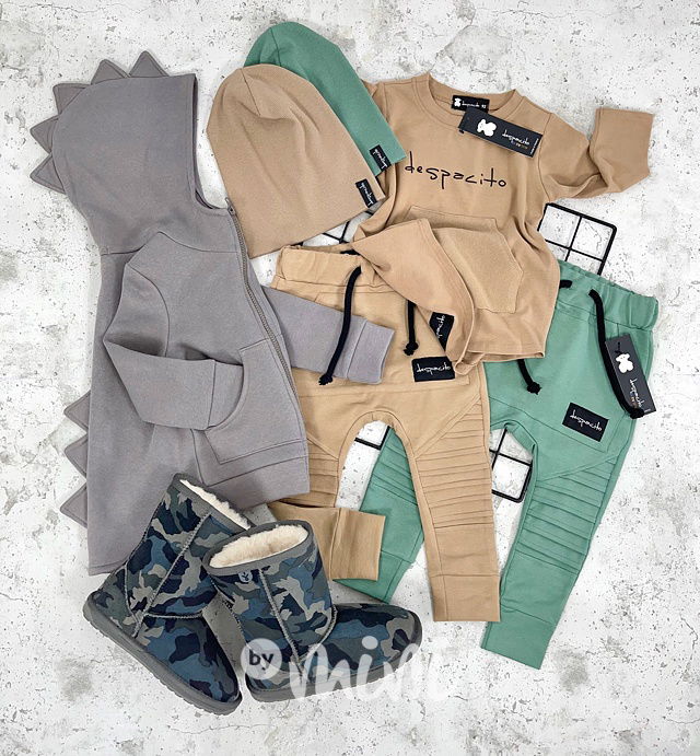 DESPACITO biker tepláky pastel beige