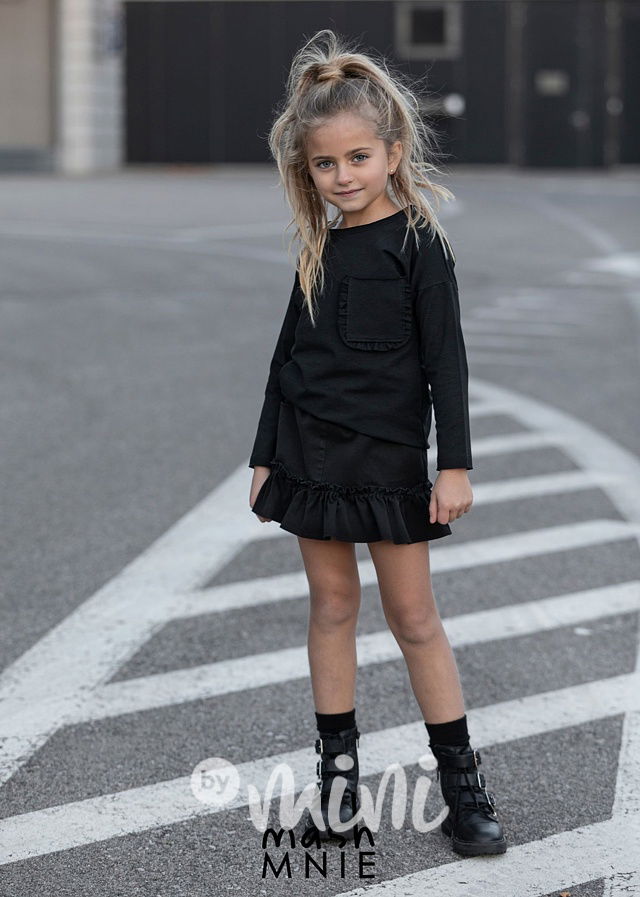 Denim sukně black *MashMnie*