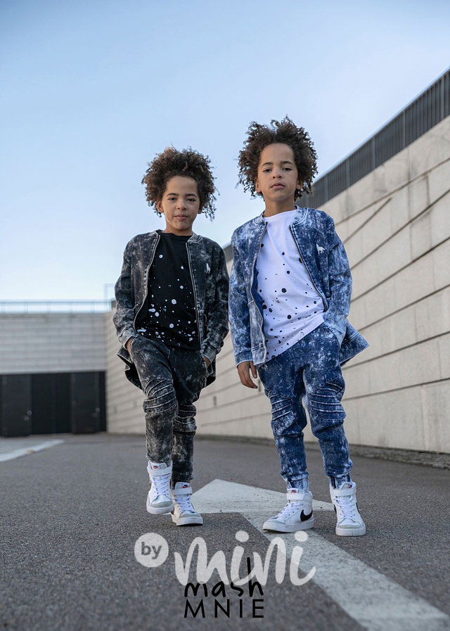 City acid wash mikina blue *MashMnie*