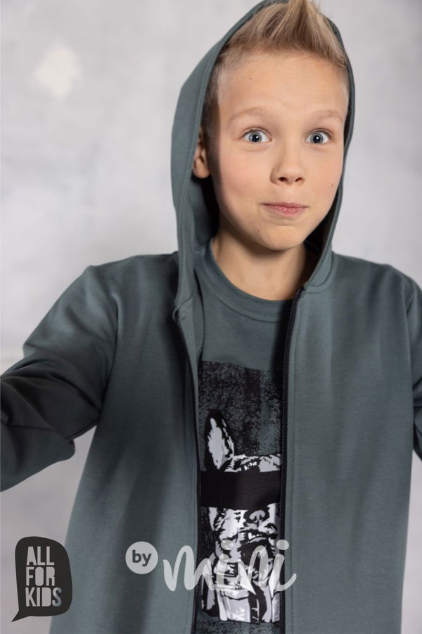 Bulldog mikina cool mint