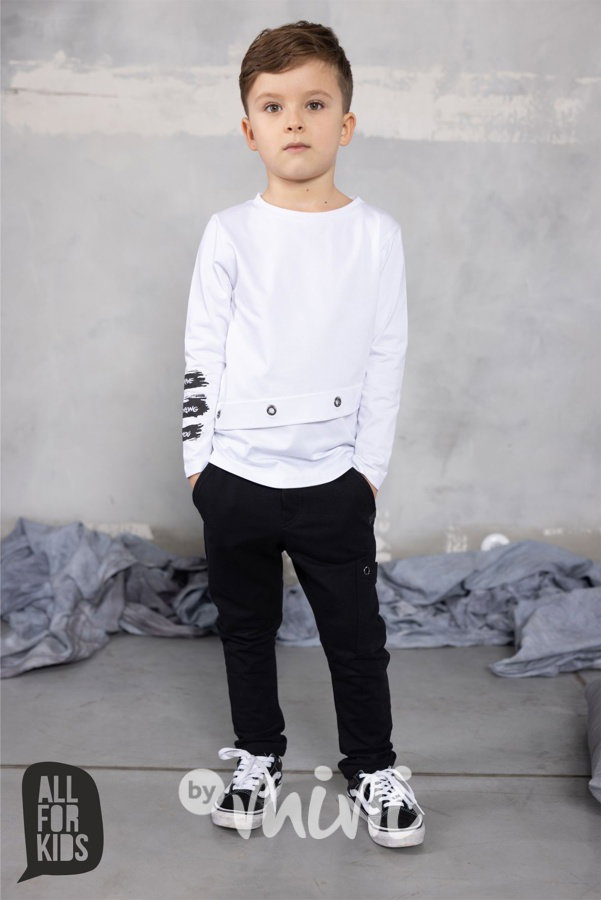 BRAVE jogger kalhoty se cvoky black