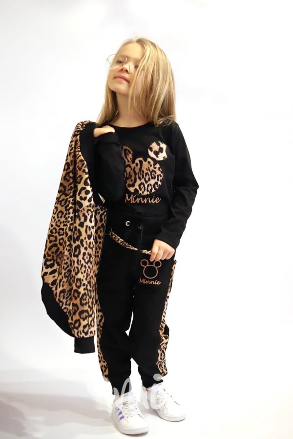 3-dílný MINNIE leopard set