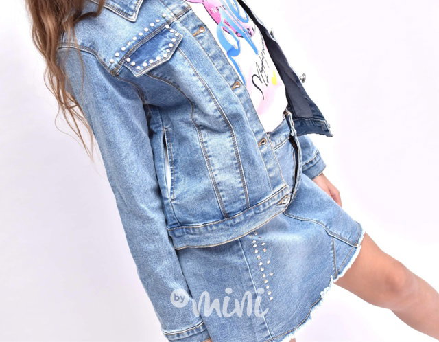 3-dílný jarní jeans set