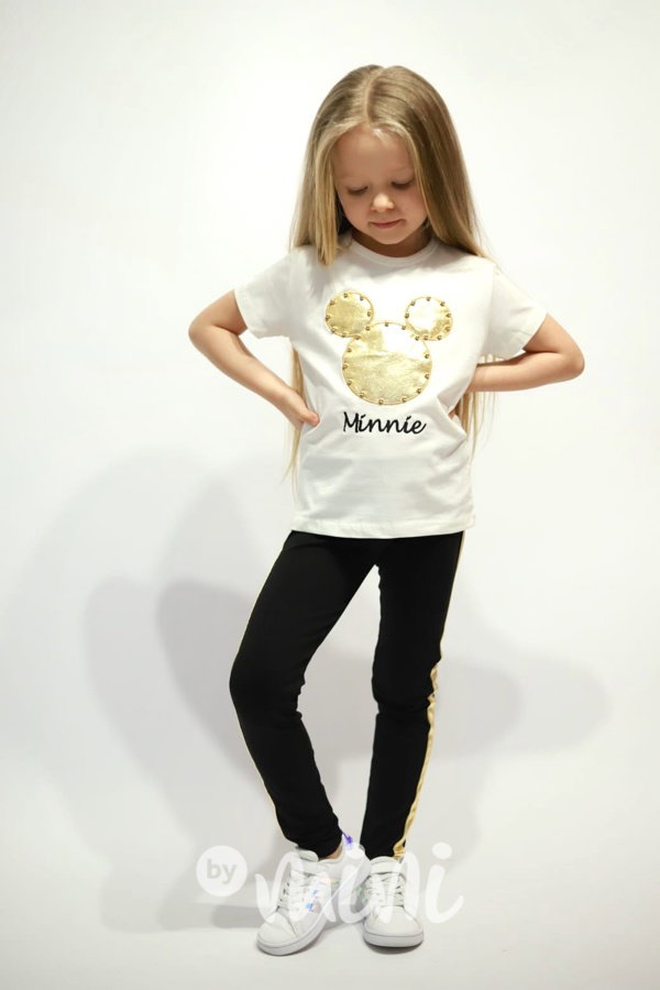 3-dílný Minnie set perličky cream gold