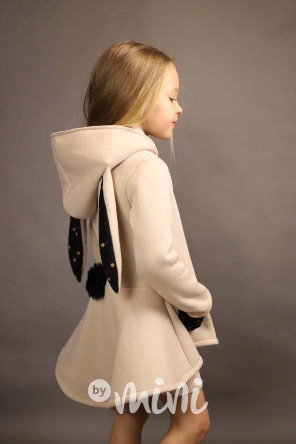 Bunny mikča warm beige s puntíky
