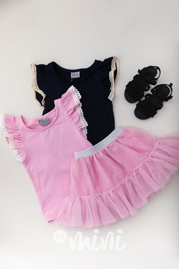 Lily Grey blůzka s krajkou pink
