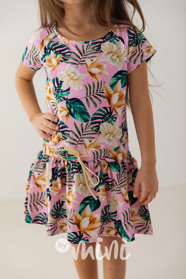 Lily Grey šaty Pink tropic